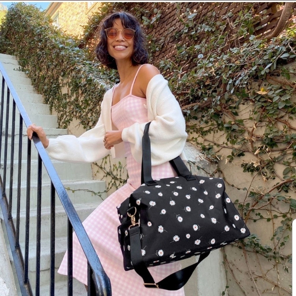 Alice and Olivia Daisy Duffle Bag